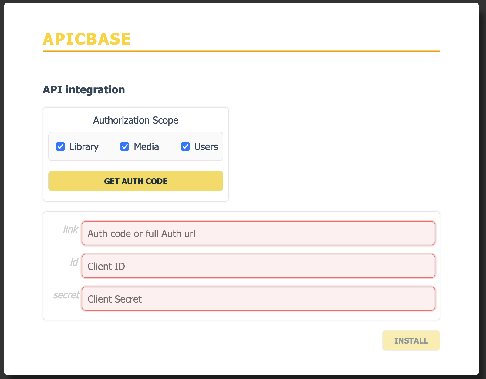 Lola's Apicbase Authentication App